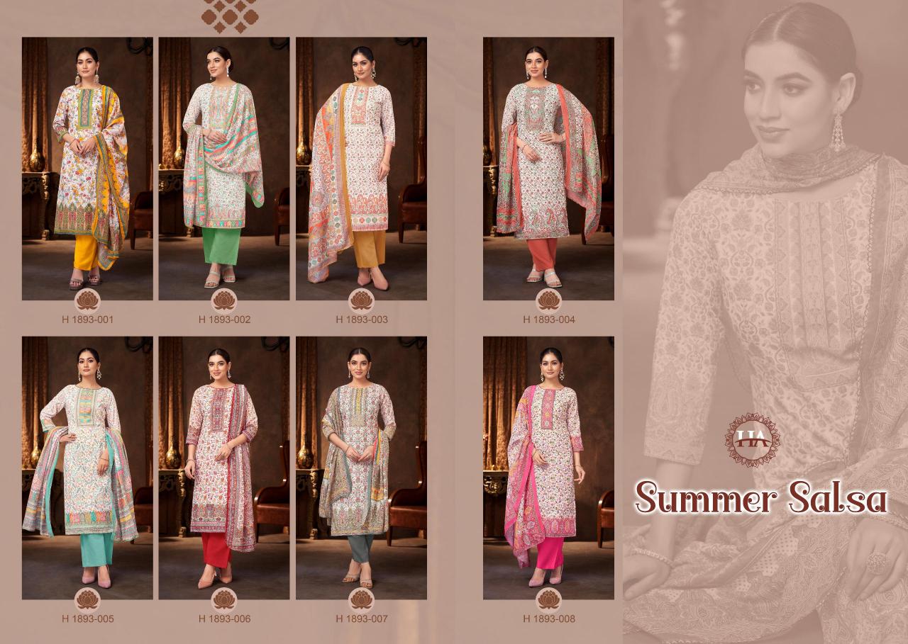 Alok Harshit Summer Salsa Catalog wholesale ladies dress material brands