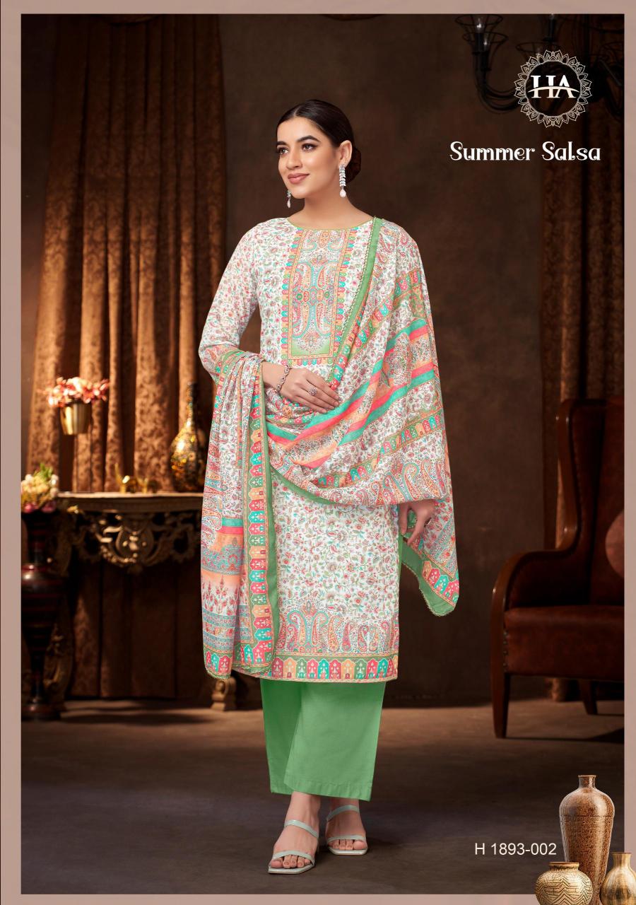 Alok Harshit Summer Salsa Catalog wholesale ladies dress material brands