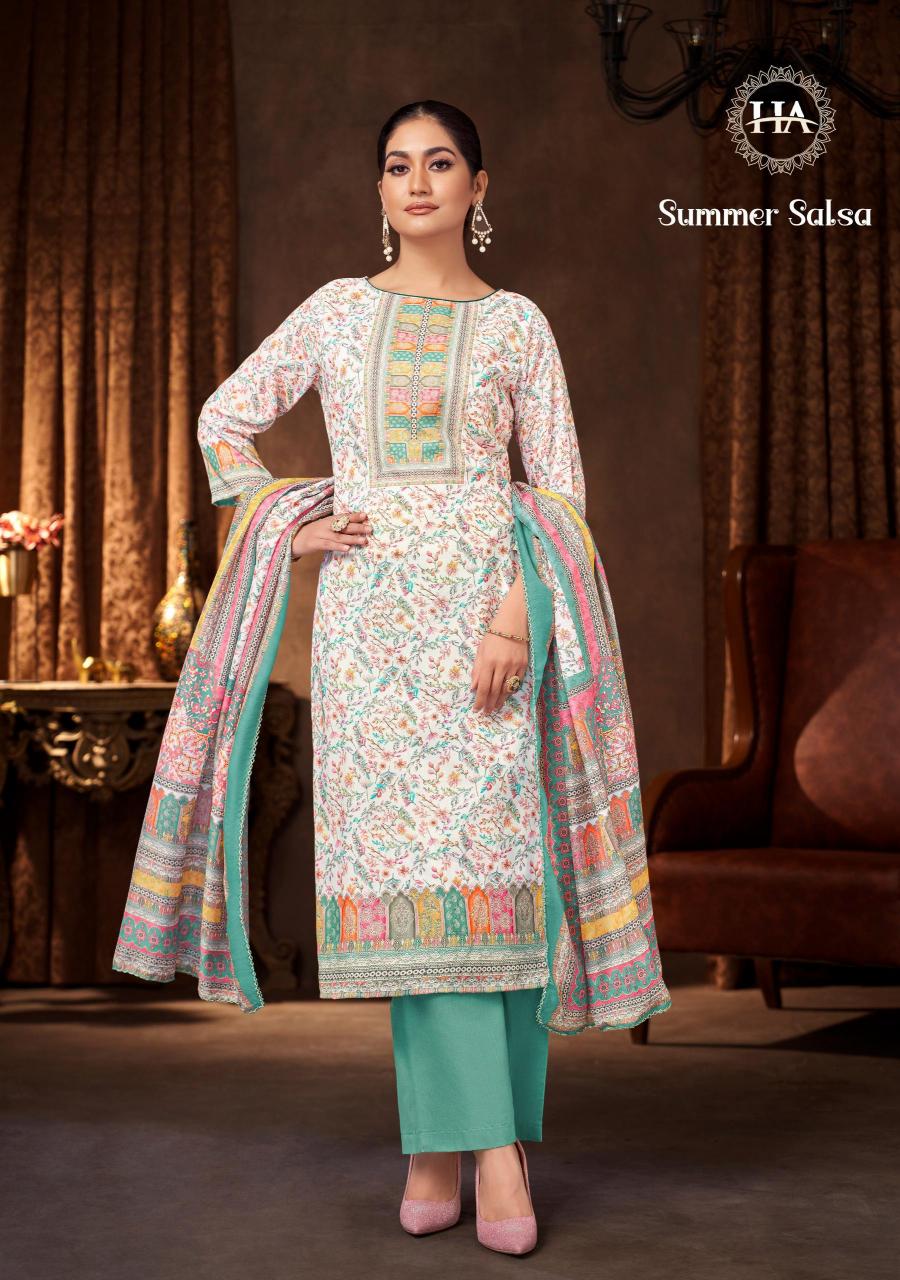Alok Harshit Summer Salsa Catalog wholesale ladies dress material brands