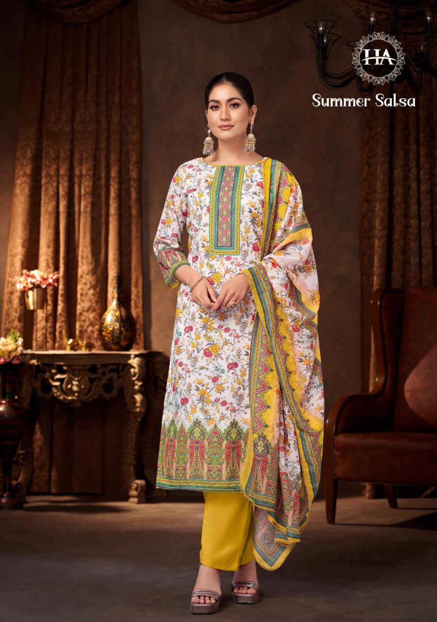 Alok Harshit Summer Salsa Catalog wholesale ladies dress material brands