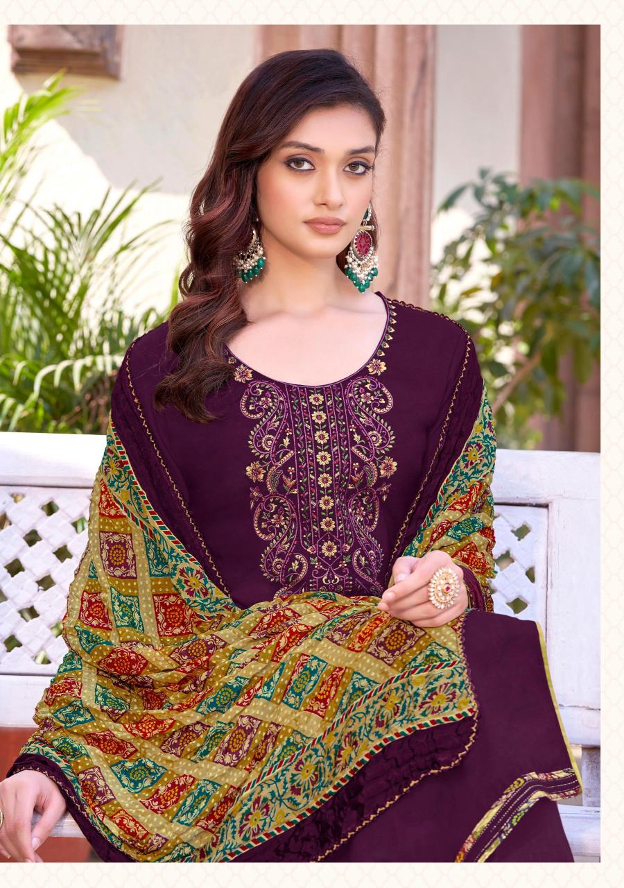 Alok Jaimala Nigaar Vol 34 Catalog wholesaler of dress material in belgaum