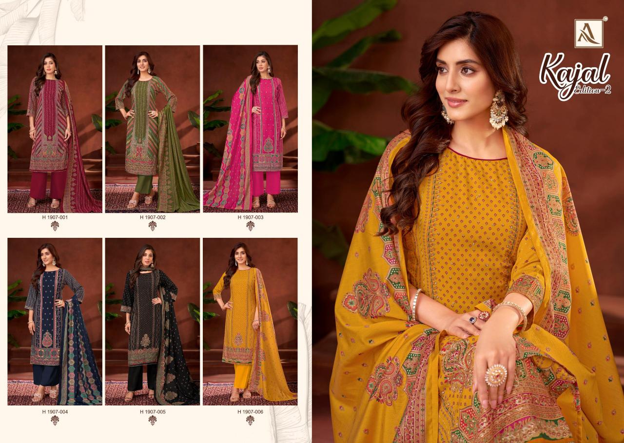 Alok Kajal Vol 2 Catalog jute dress material wholesale