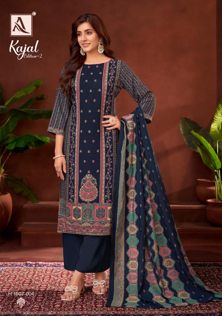 Alok Kajal Vol 2 Catalog jute dress material wholesale