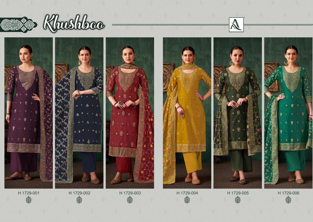 Alok Khushboo catalog wholesale dress material in chandrapur