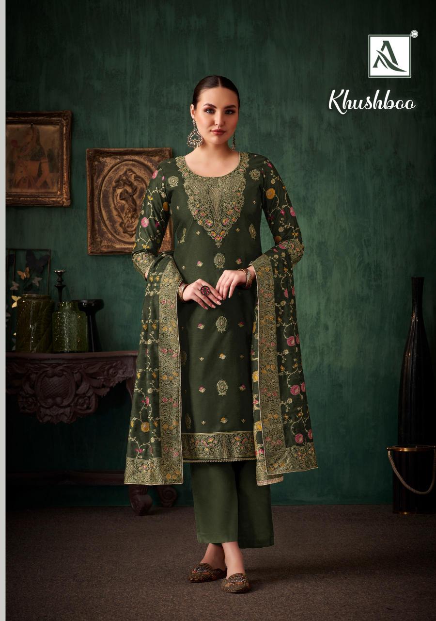 Alok Khushboo catalog wholesale dress material in chandrapur