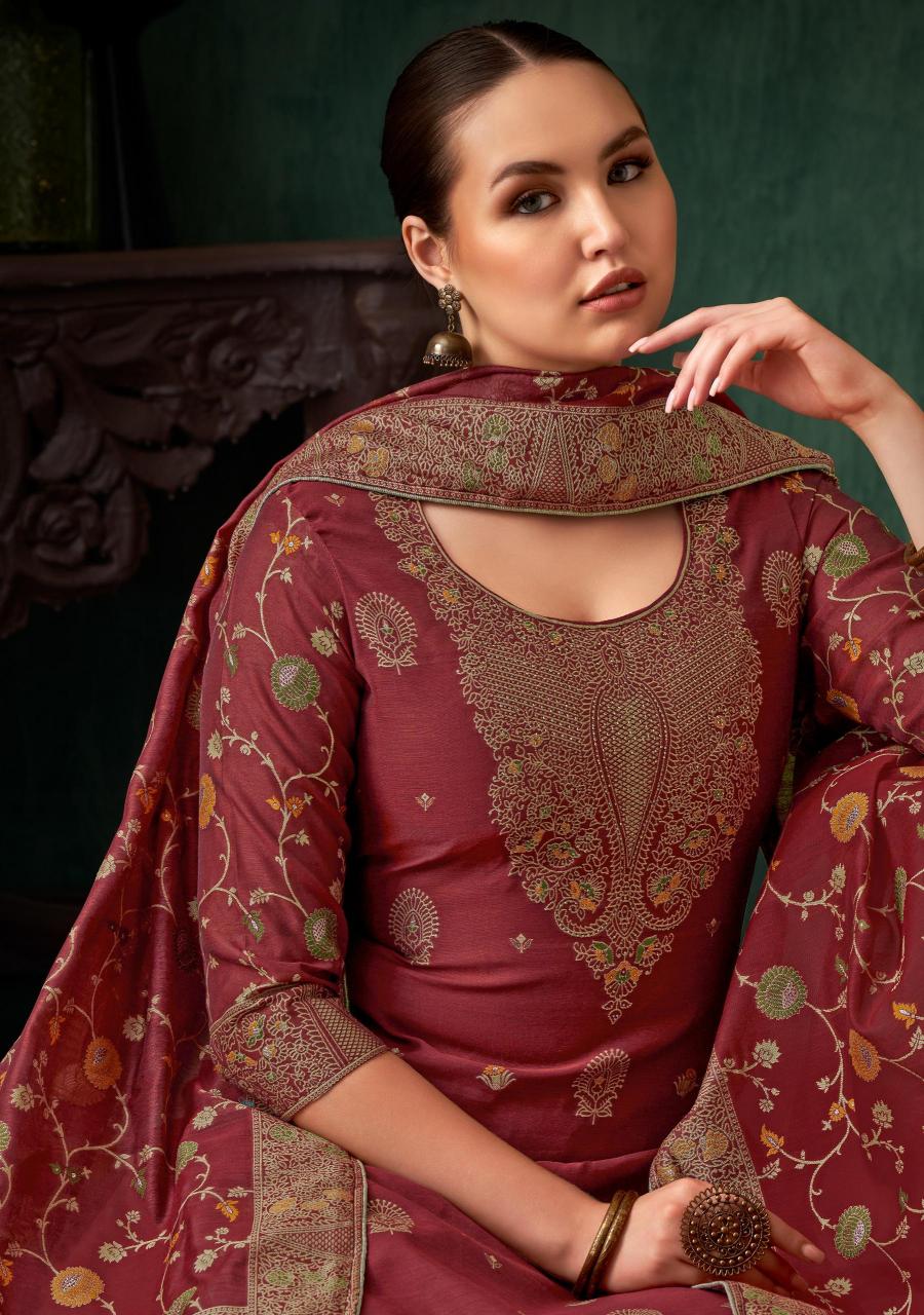 Alok Khushboo catalog wholesale dress material in chandrapur