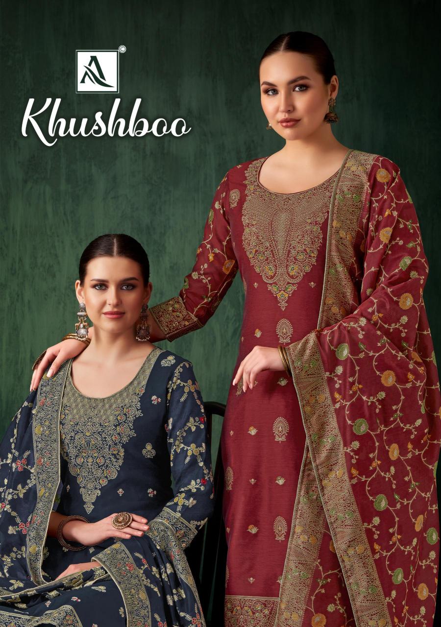 Alok Khushboo catalog wholesale dress material in chandrapur