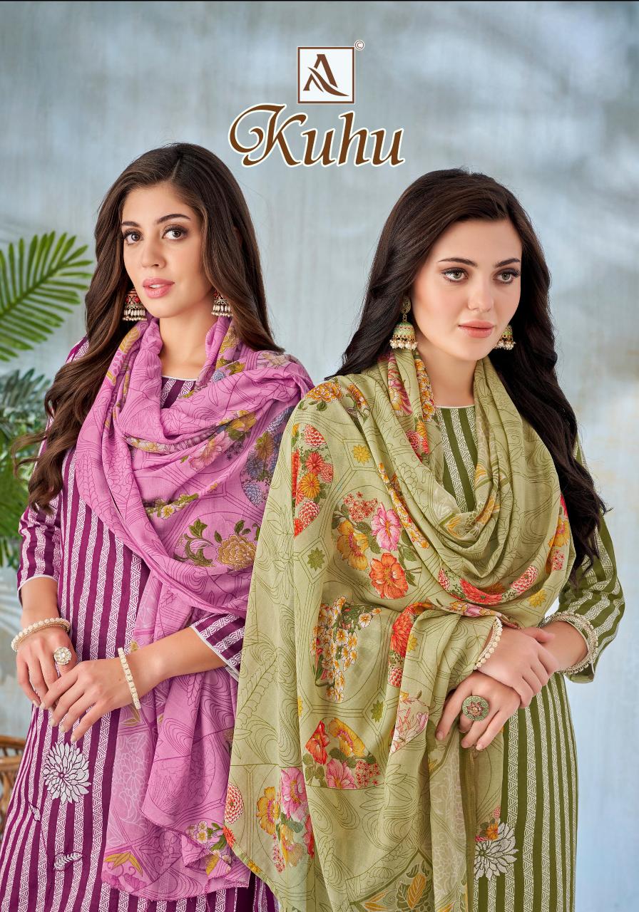 Alok Kuhu catalog wholesale dress materials videos