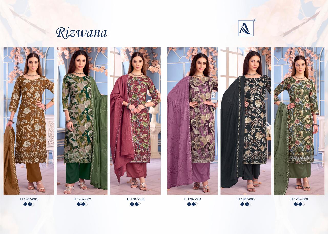 Alok Rizwana catalog wholesale dress material shops in kolkata