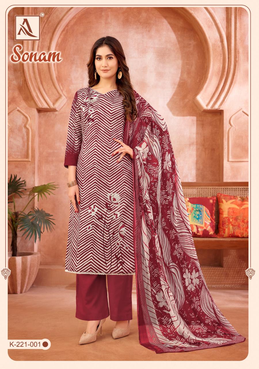 Alok Sonam catalog dress materials wholesale