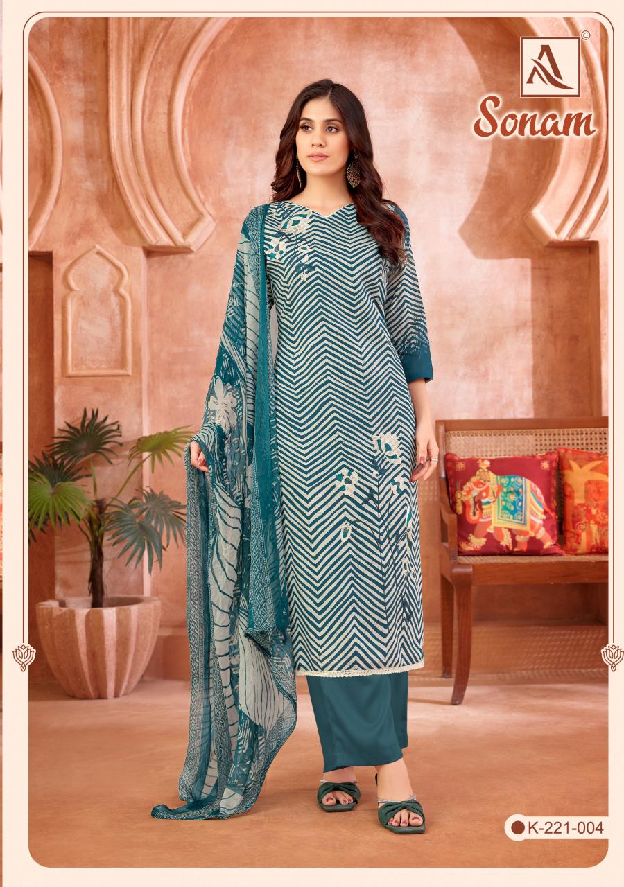 Alok Sonam catalog dress materials wholesale