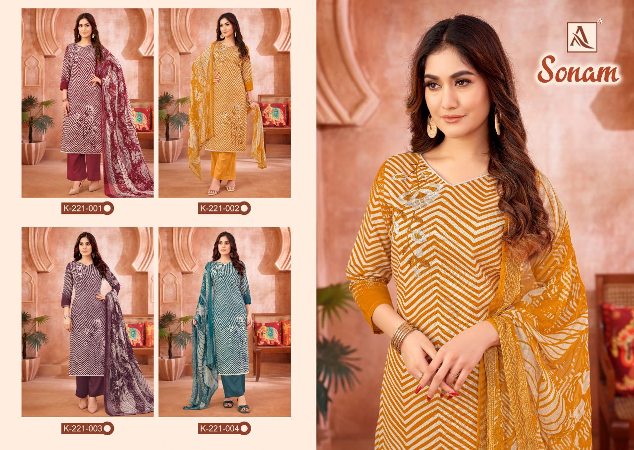 Alok Sonam catalog dress materials wholesale