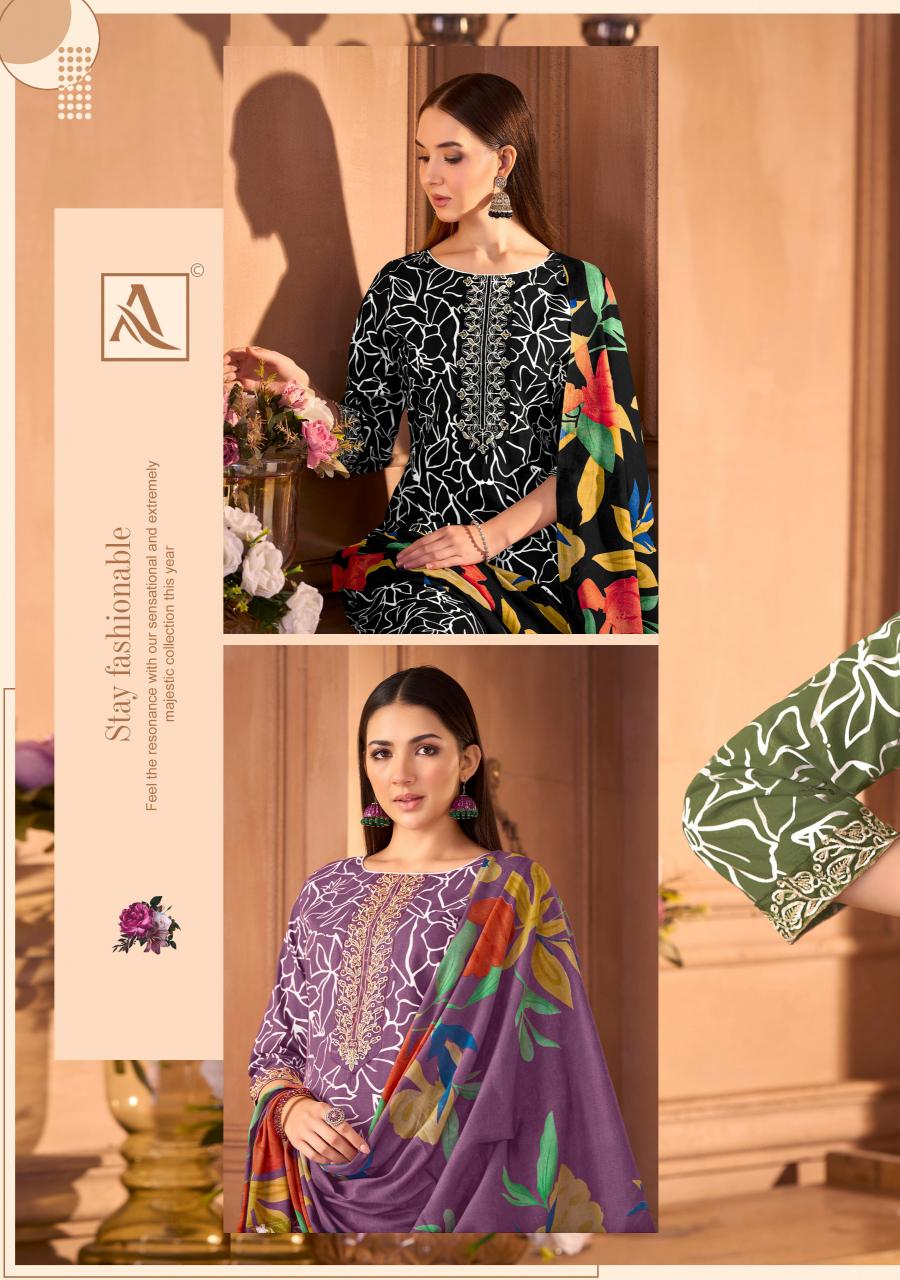 Alok Super Star vol 2 catalog wholesale salonki dress material