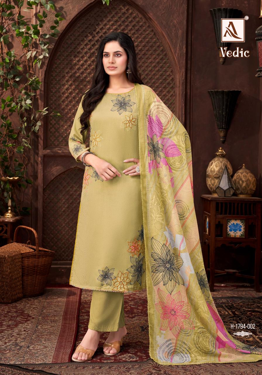 Alok Vedic catalog wholesale dress materials catalog