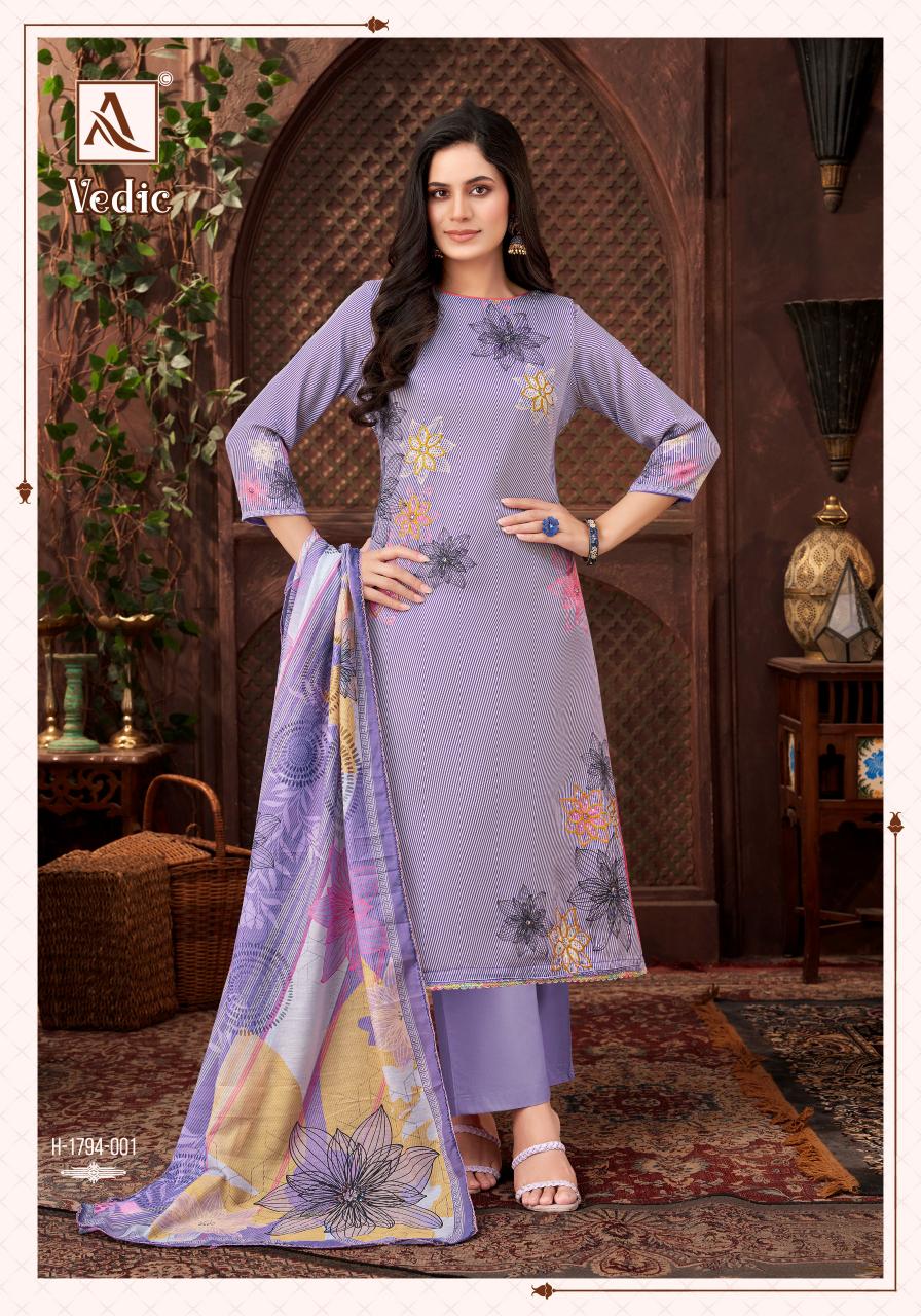 Alok Vedic catalog wholesale dress materials catalog