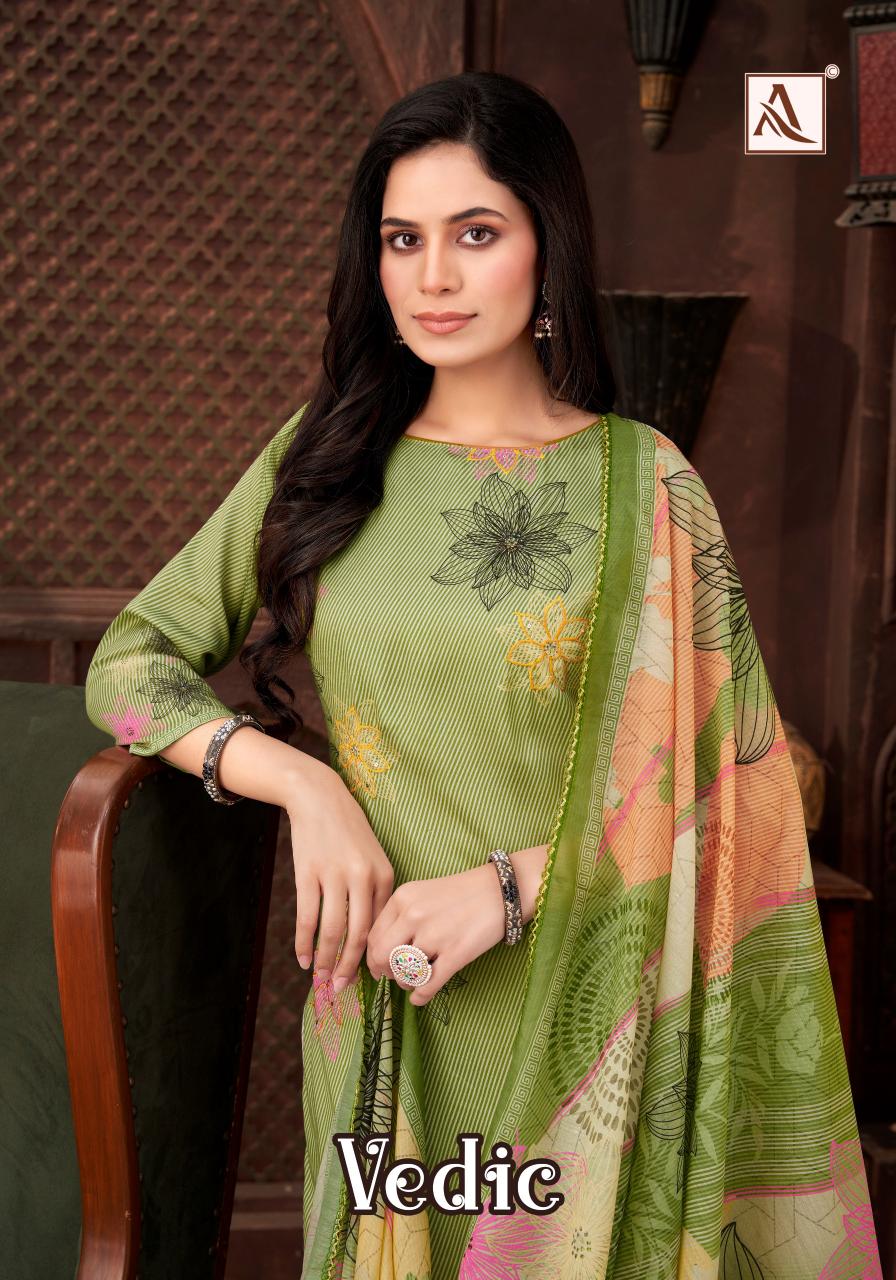 Alok Vedic catalog wholesale dress materials catalog
