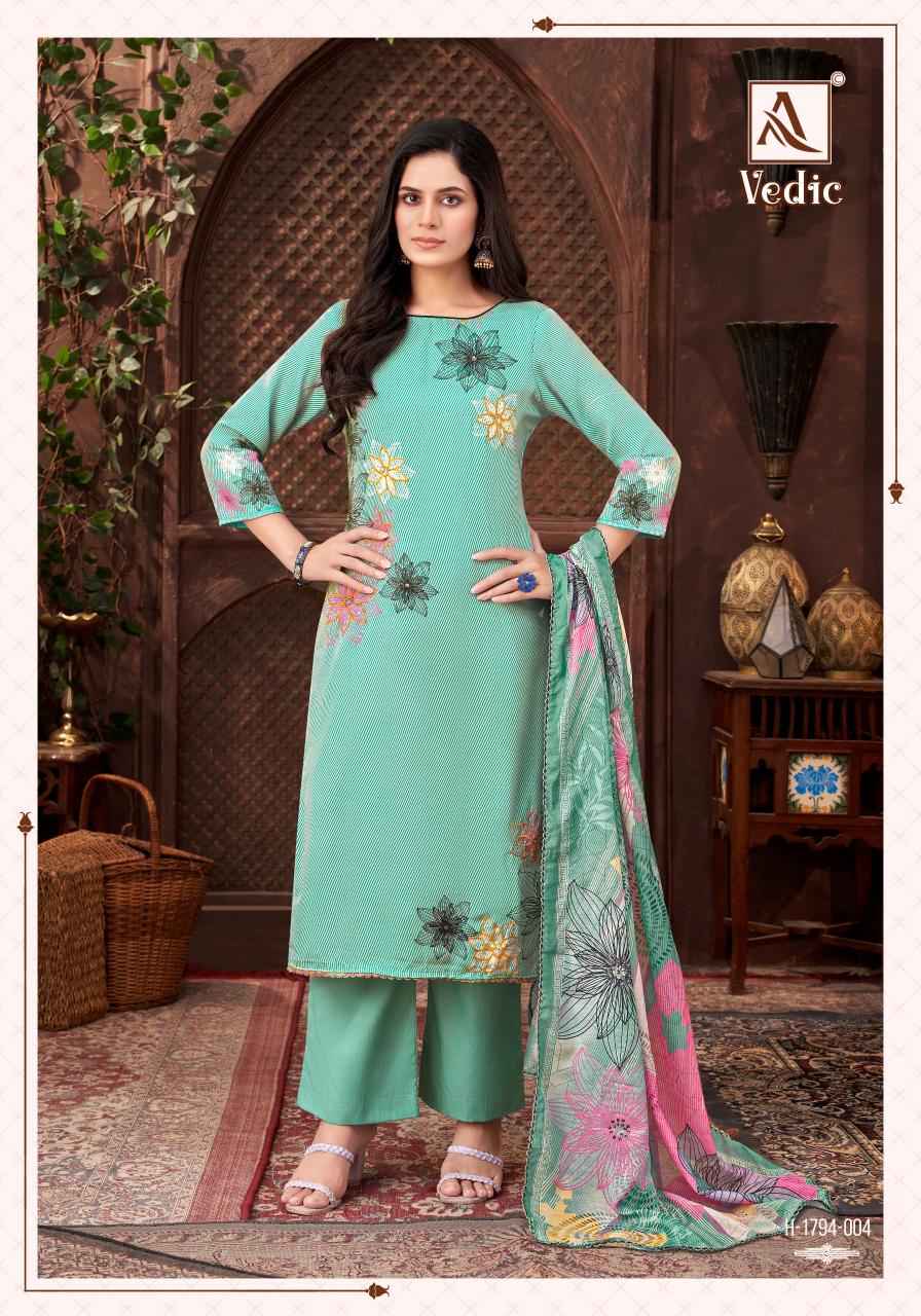 Alok Vedic catalog wholesale dress materials catalog