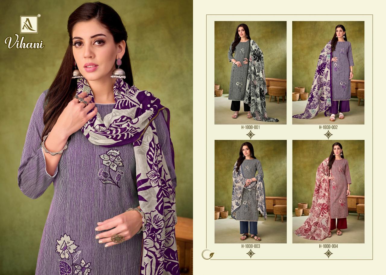 Alok Vihani catalog Embroidered delhi wholesale market dress material