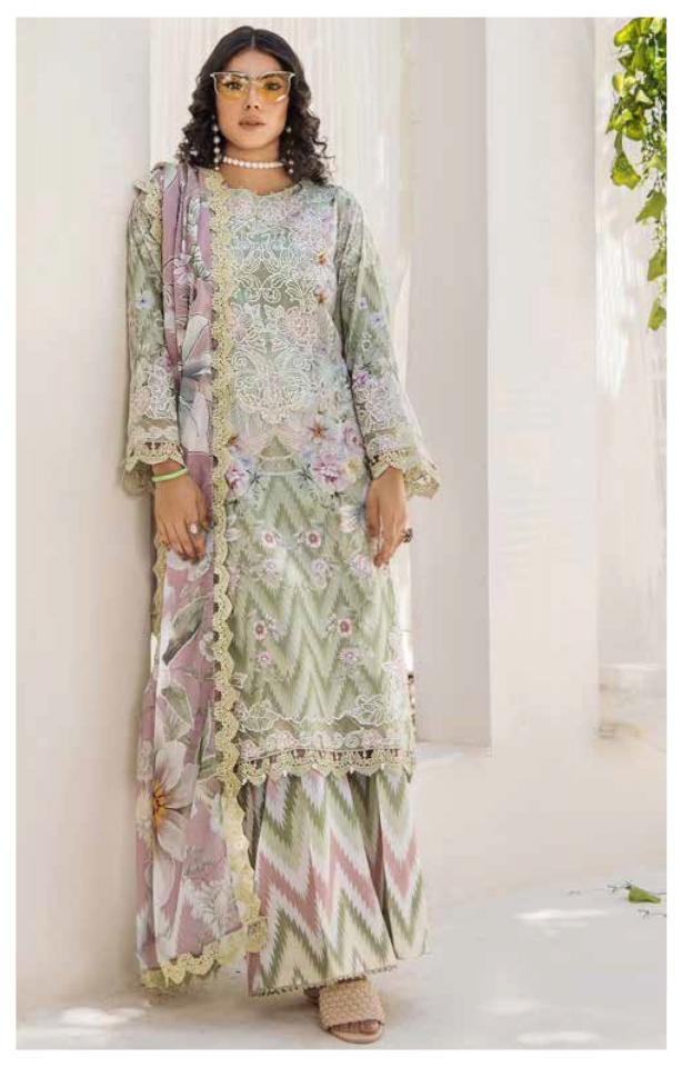 Alzohaib Az Sakina catalog Cotton Dupatta pakistani latest suits images