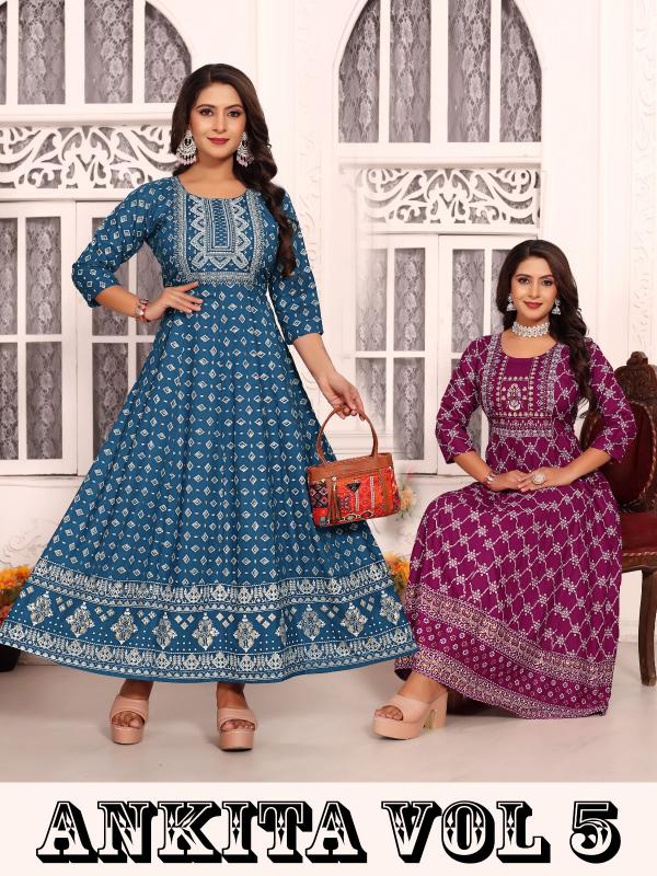 Ankita Vol 5 Catalog fab india kurti design