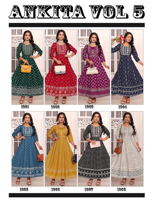 Ankita Vol 5 Catalog fab india kurti design
