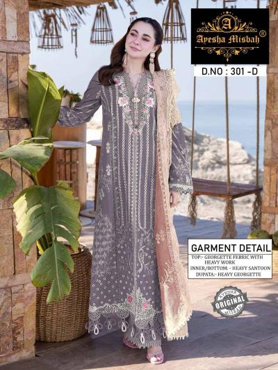 Ayesha Misbah 301 catalog pakistani georgette suits online