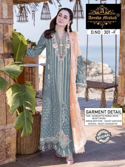 Ayesha Misbah 301 catalog pakistani georgette suits online