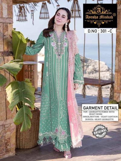 Ayesha Misbah 301 catalog pakistani georgette suits online