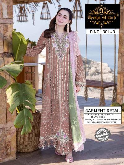 Ayesha Misbah 301 catalog pakistani georgette suits online