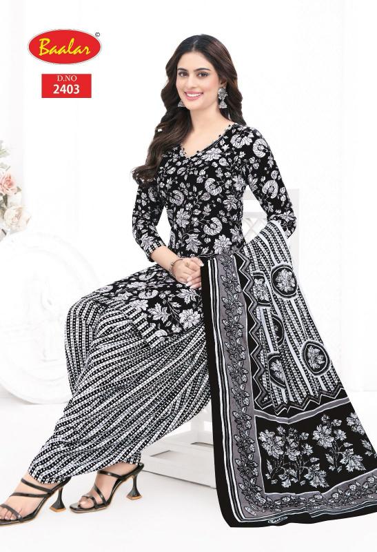 Baalar Black & White Patiyala – Dress Material - Wholesale Catalog