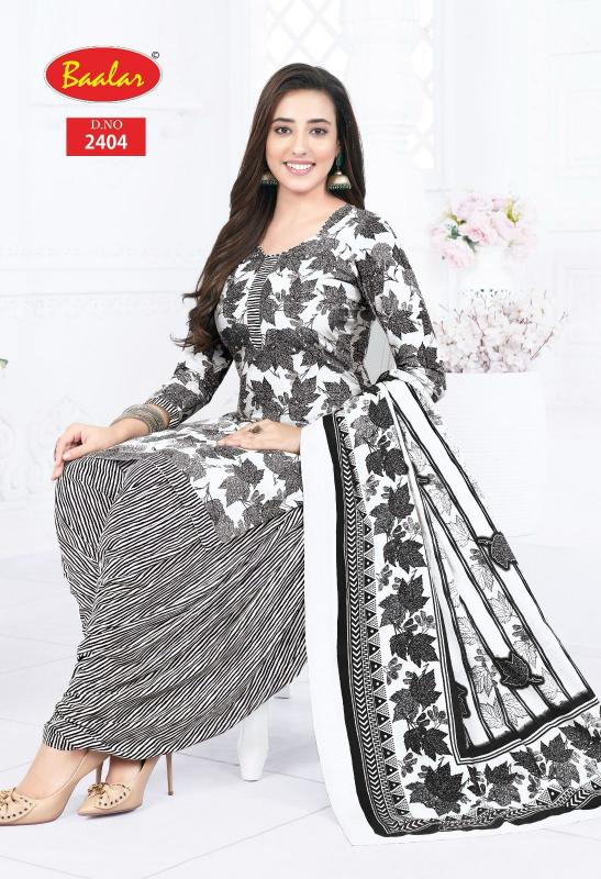 Baalar Black & White Patiyala – Dress Material - Wholesale Catalog