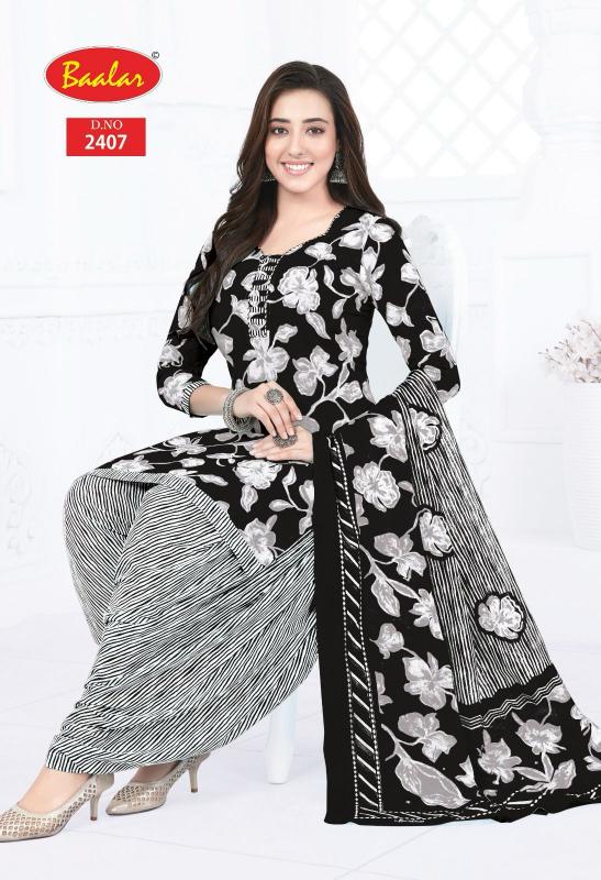 Baalar Black & White Patiyala – Dress Material - Wholesale Catalog