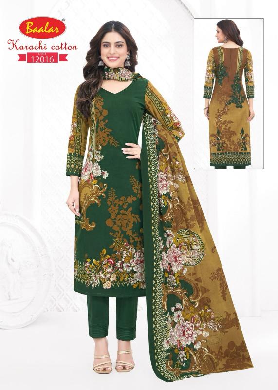 Baalar Karachi Vol-12 - Karachi Dress Material   - Wholesale Catalog