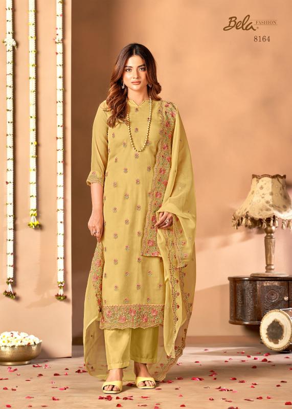 Bela Kristal Catalog wholesale unstitched salwar kameez material