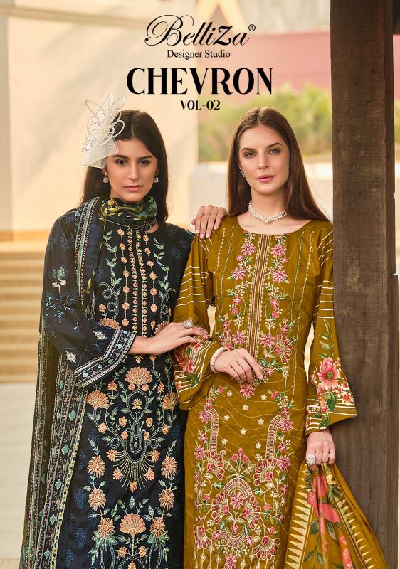 BelliZa Chevron Vol 2 Catalog wholesale dress material market bangalore