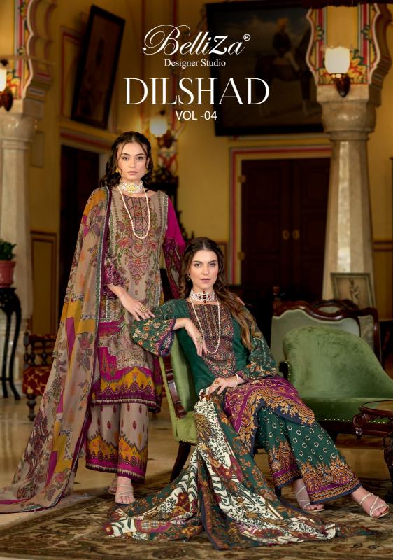 Belliza Dilshad Vol 4 Catalog wholesale dress materials with price mumbai