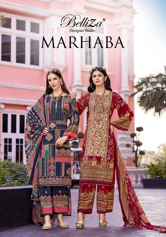 BelliZa Marhaba catalog wholesale dress materials in hyderabad for sale