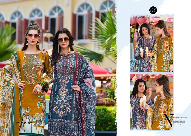 Belliza Naira Vol 100 catalog work dress material wholesale in ahmedabad