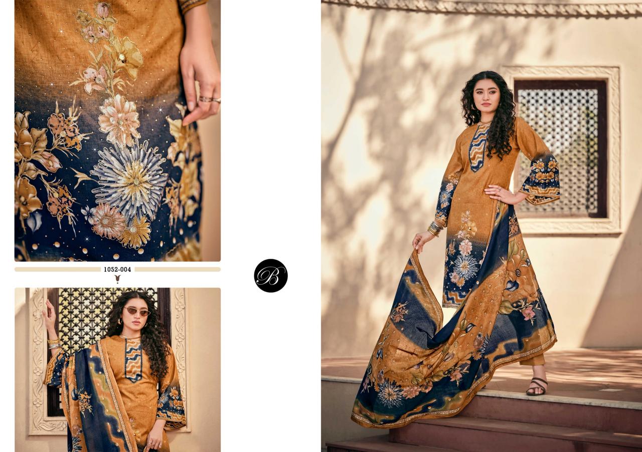 Belliza Raazi catalog wholesale dress materials in mysore
