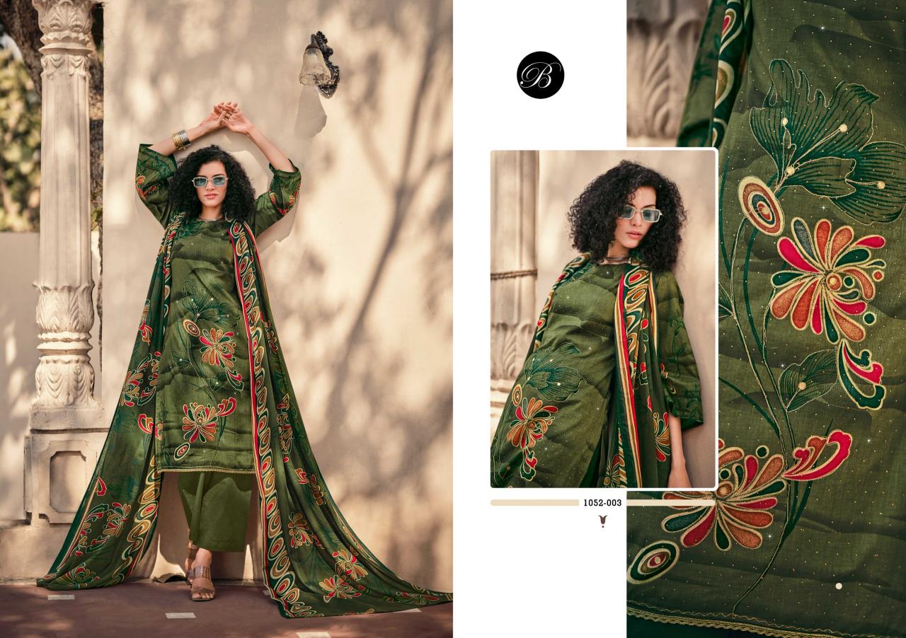 Belliza Raazi catalog wholesale dress materials in mysore