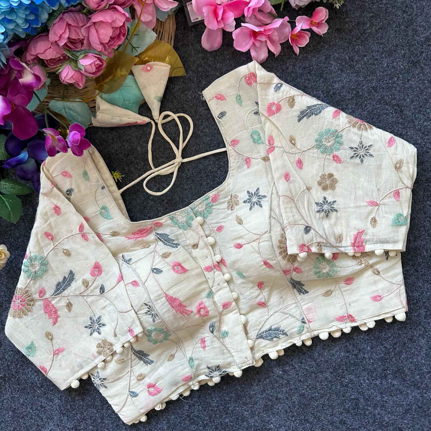 Blousewala Pure Camric Cotton Diable Blouse Vol 4 