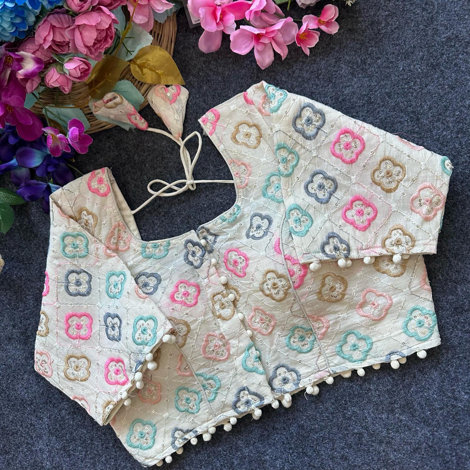 Blousewala Pure Camric Cotton Diable Blouse Vol 4 