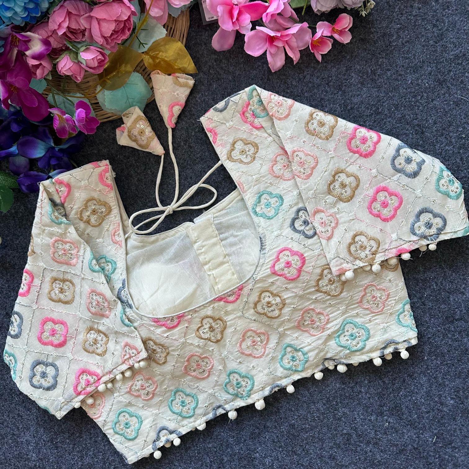 Blousewala Pure Camric Cotton Diable Blouse Vol 4 