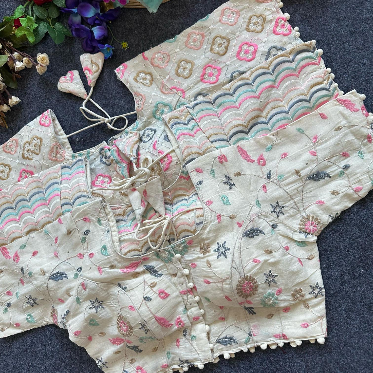 Blousewala Pure Camric Cotton Diable Blouse Vol 4 