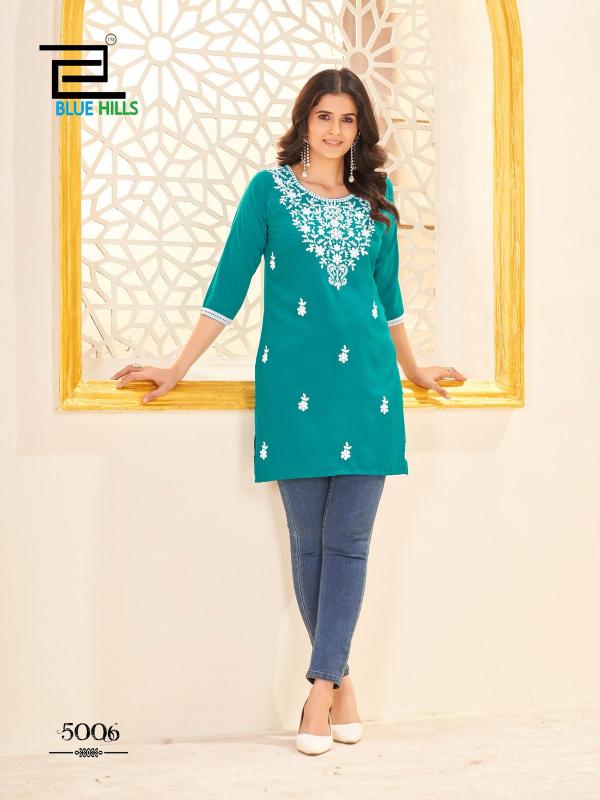 Blue Hills Amelia vol 5 catalog buy white short kurtis online india