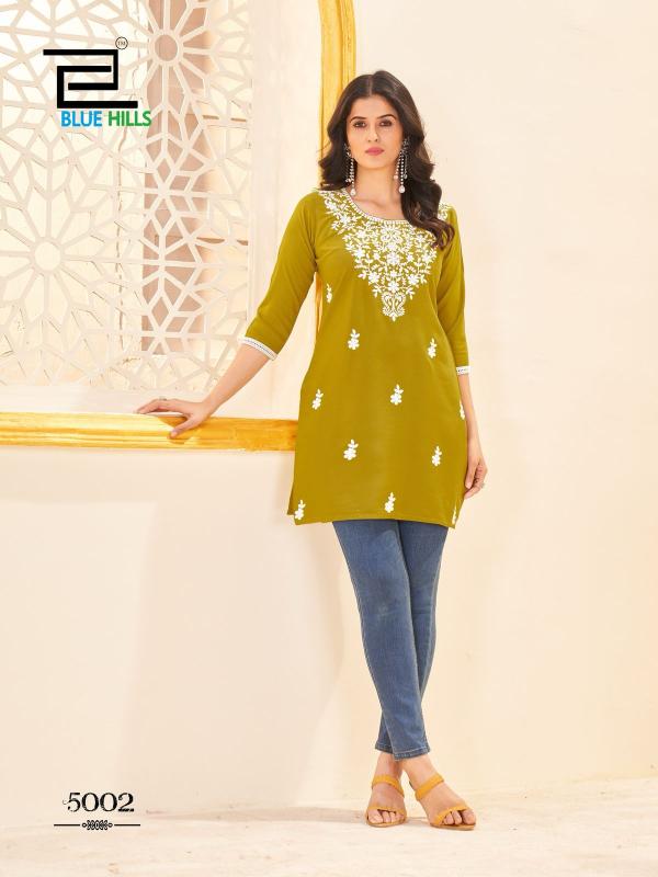 Blue Hills Amelia vol 5 catalog buy white short kurtis online india