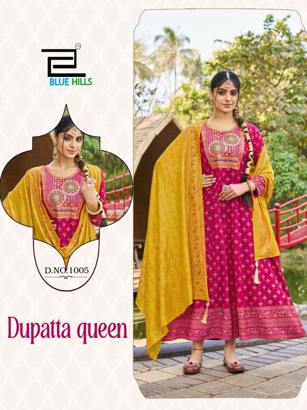 Blue Hills Dupatta Queen Catalog wedding wear kurtis online india