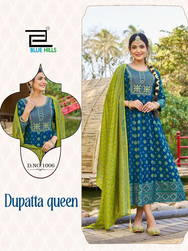 Blue Hills Dupatta Queen Catalog wedding wear kurtis online india