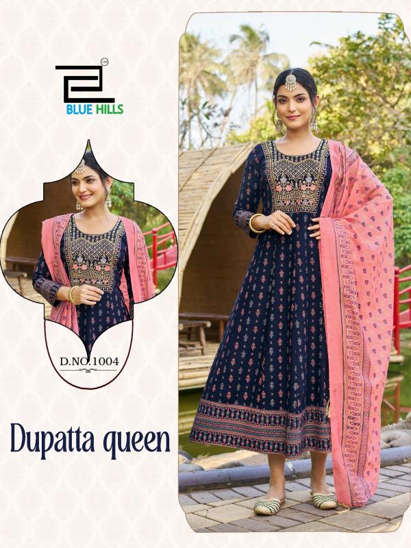 Blue Hills Dupatta Queen Catalog wedding wear kurtis online india