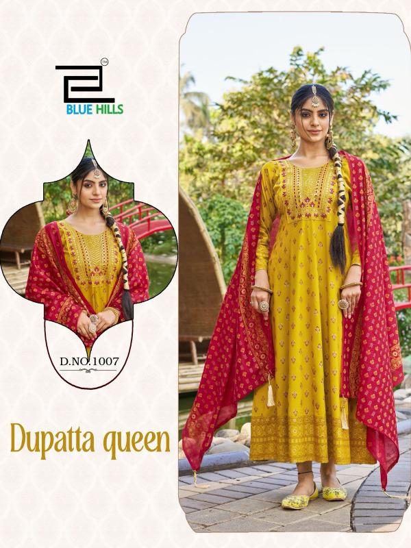 Blue Hills Dupatta Queen Catalog wedding wear kurtis online india